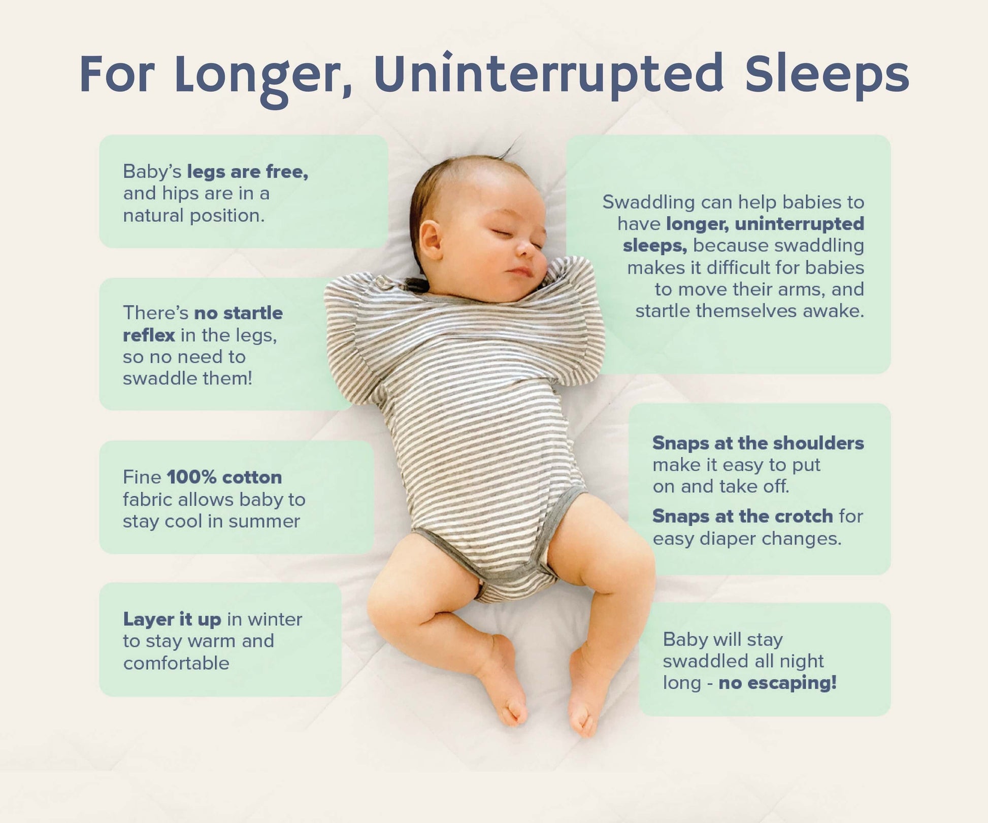 Ohbubs Legs Out Swaddle- Pink