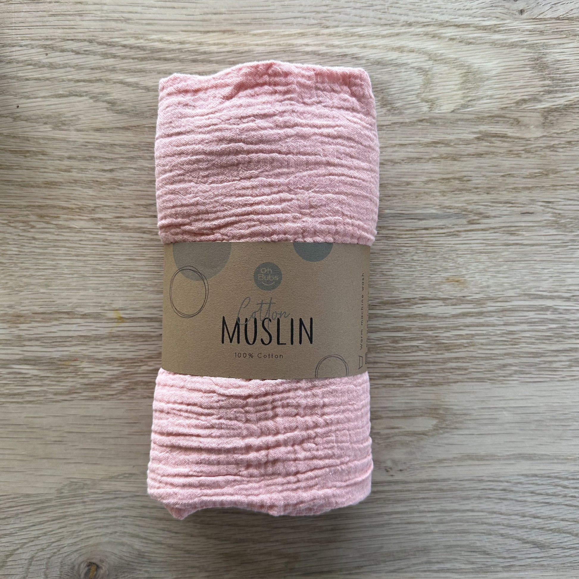 Ohbubs Cotton Muslin - Dusky Pink