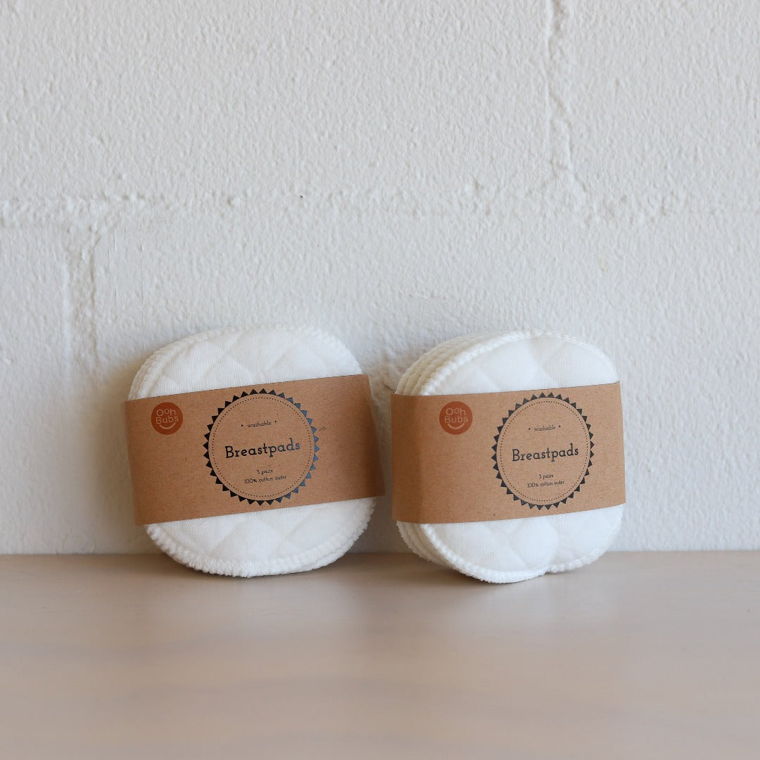 Ohbubs Cotton Washable Breastpads (3 pair)