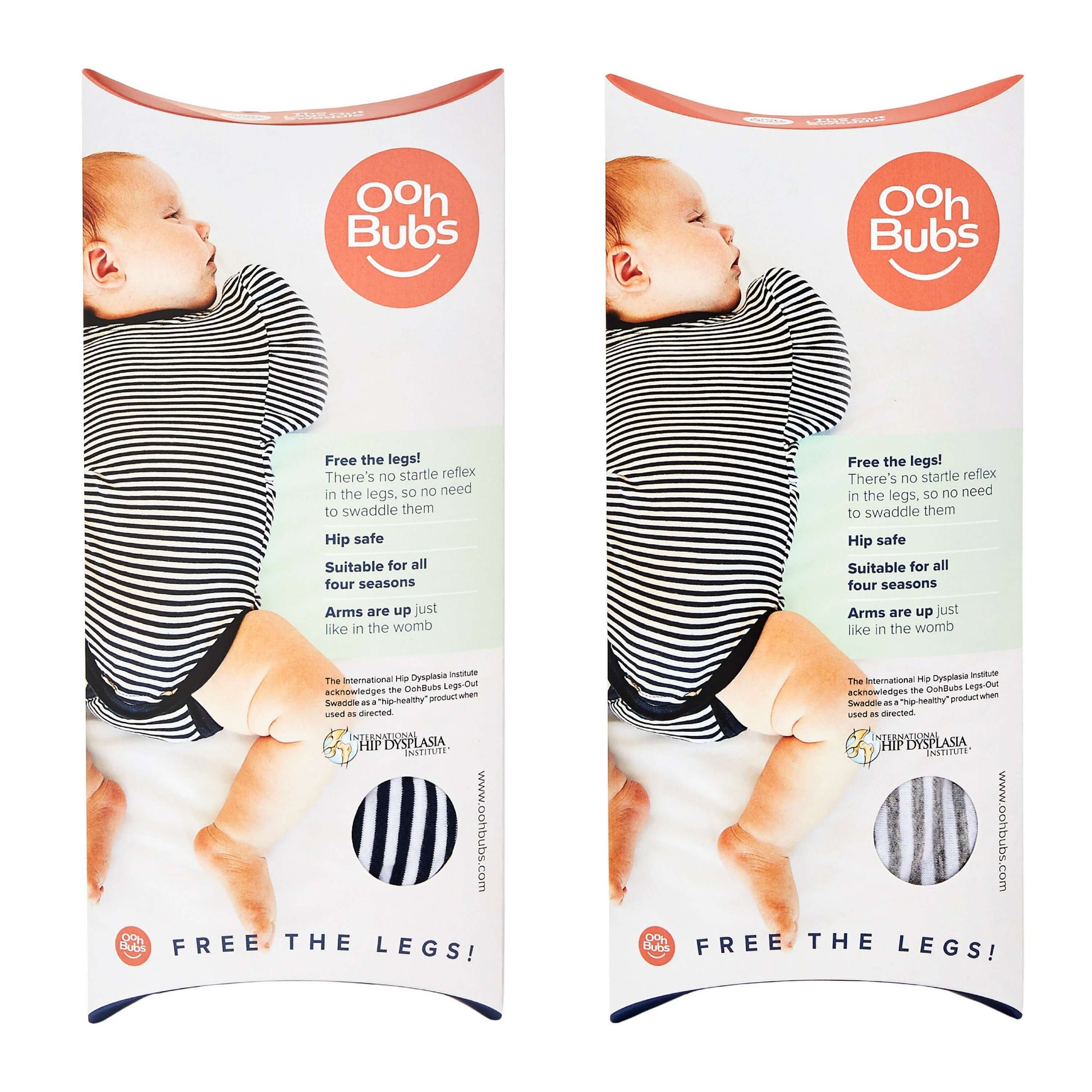 Ohbubs Legs Out Swaddle - Grey