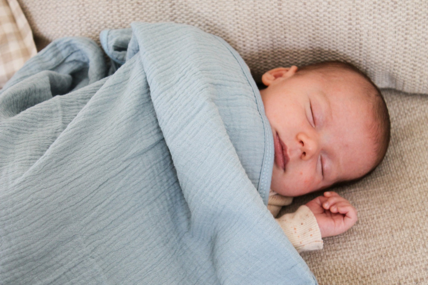 Ohbubs Cotton Muslin - Stirling Blue