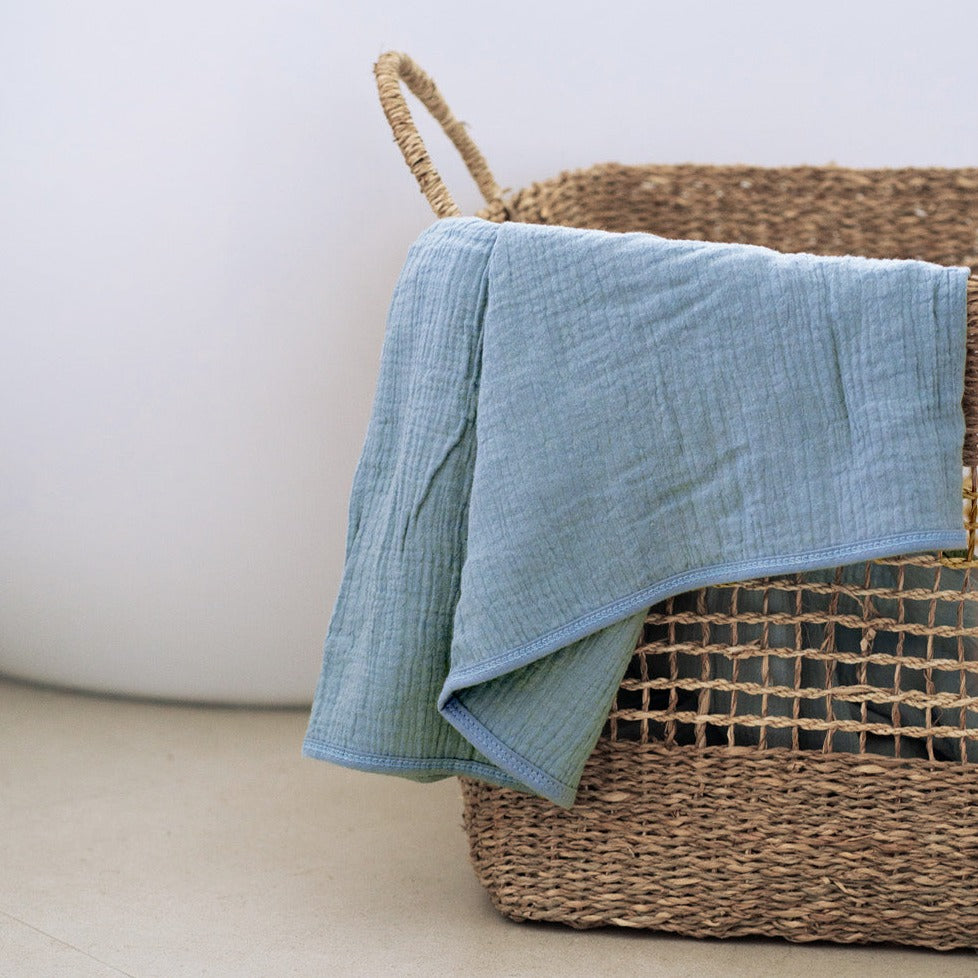 Ohbubs Cotton Muslin - Stirling Blue