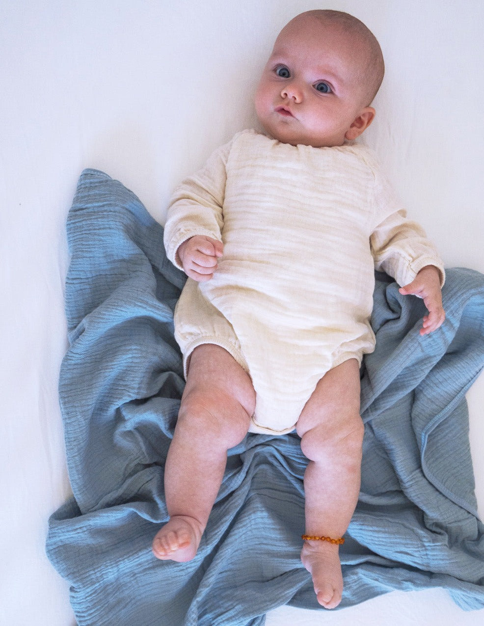 Ohbubs Cotton Muslin - Stirling Blue