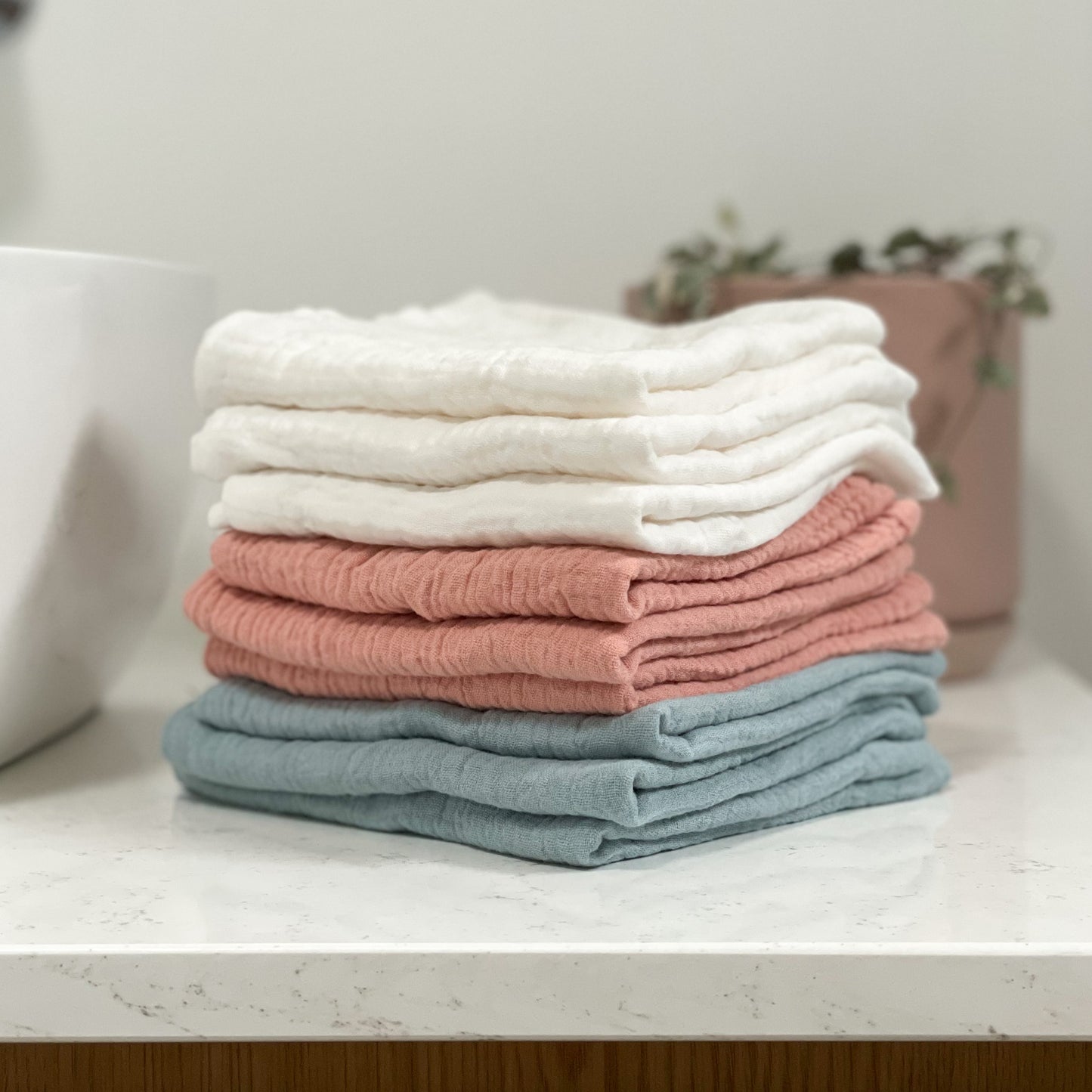 Ohbubs Cotton Washcloths - 3 Pack - White