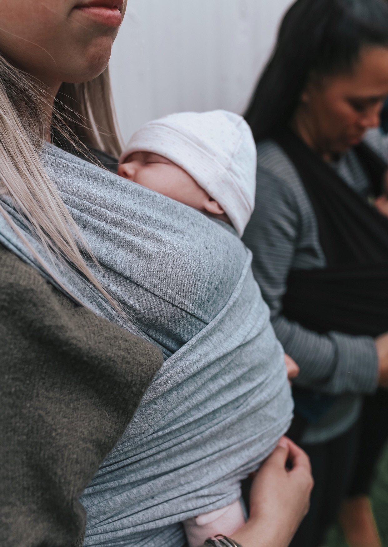 Ohbubs Baby Wrap - Grey Marle