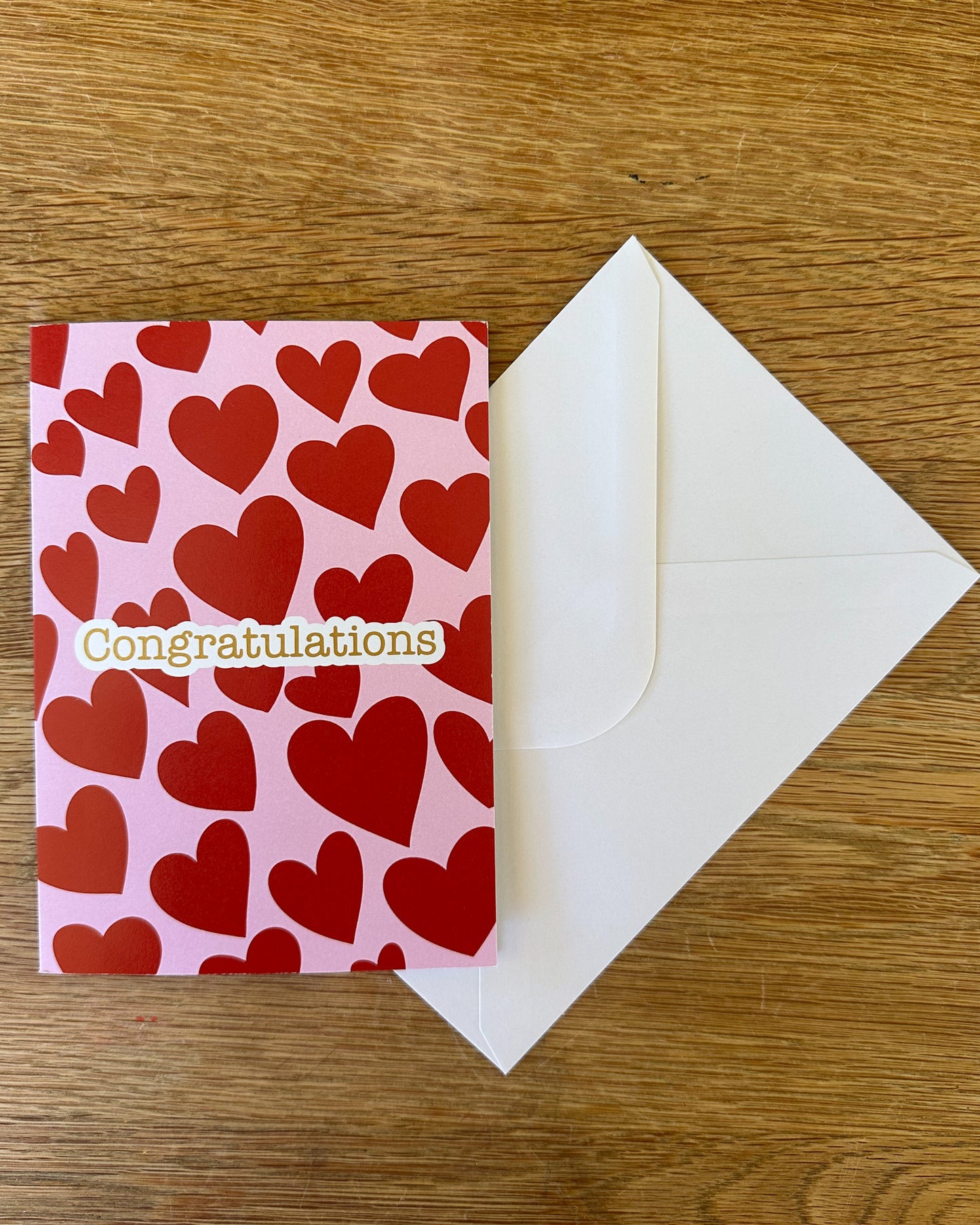 Card Congratulations - Hearts