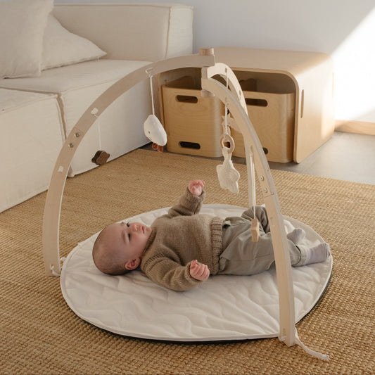 Ohbubs Wooden Baby Play Gym - Sky