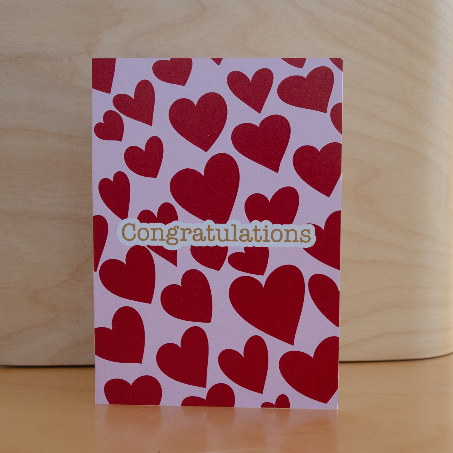 Card Congratulations - Hearts