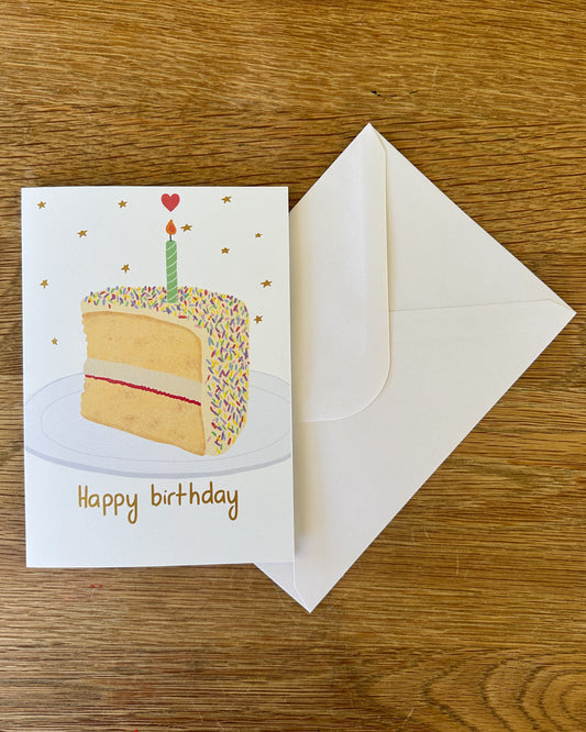 Card - Happy Birthday - Cake