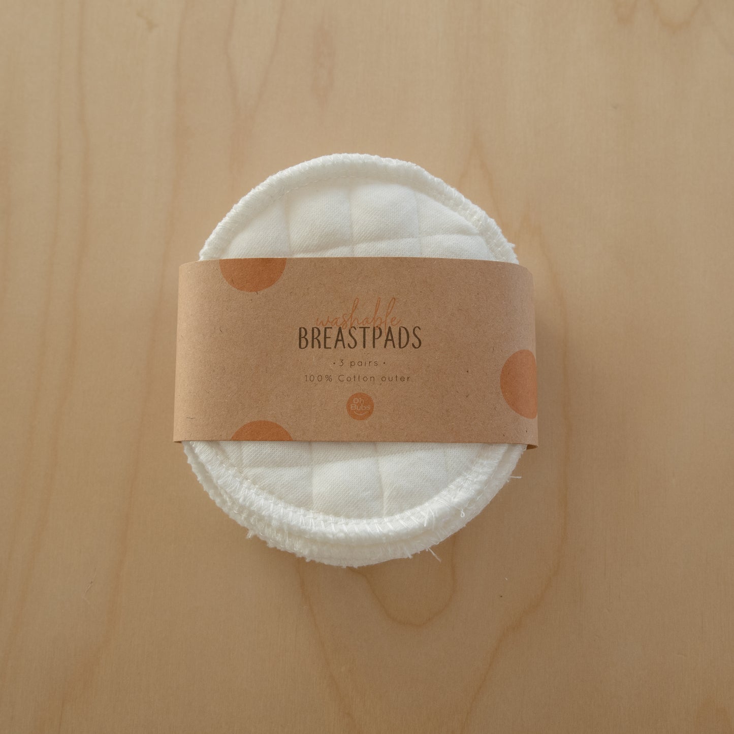 Ohbubs Cotton Washable Breastpads (3 pair)