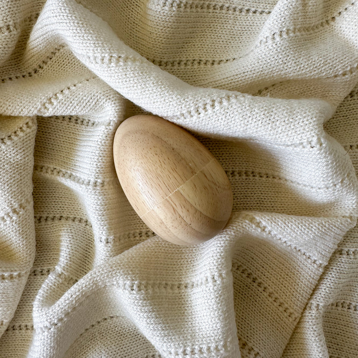 Egg Rattle Ohbubs Wooden Egg Rattle | Baby & Toddler Musical Toy NZ