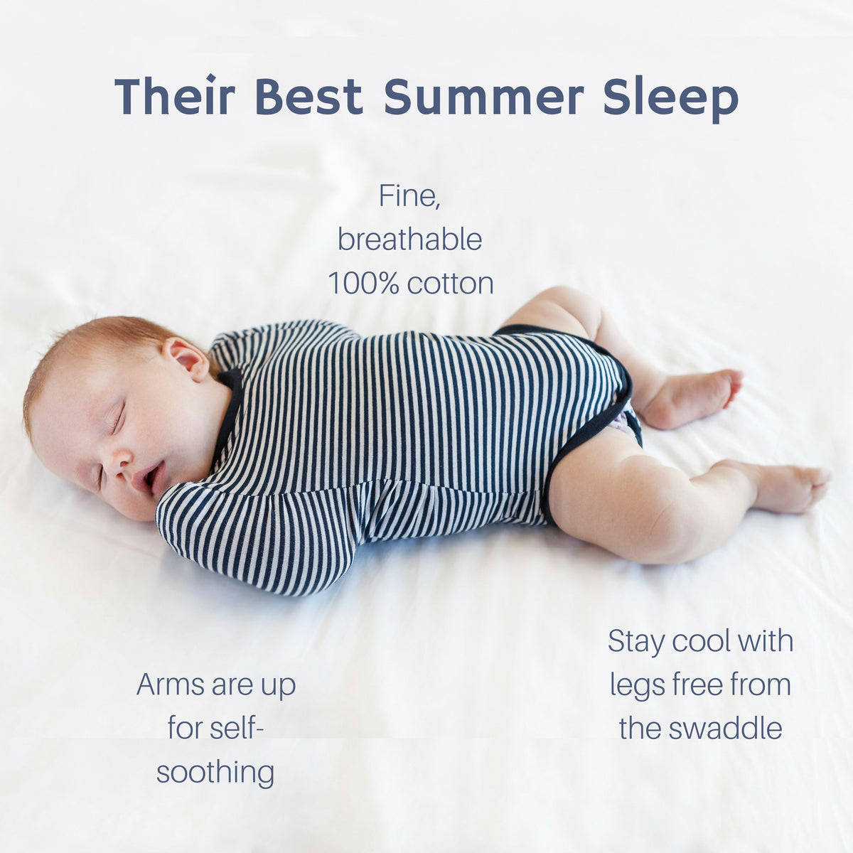 Ohbubs Legs Out Swaddle Grey